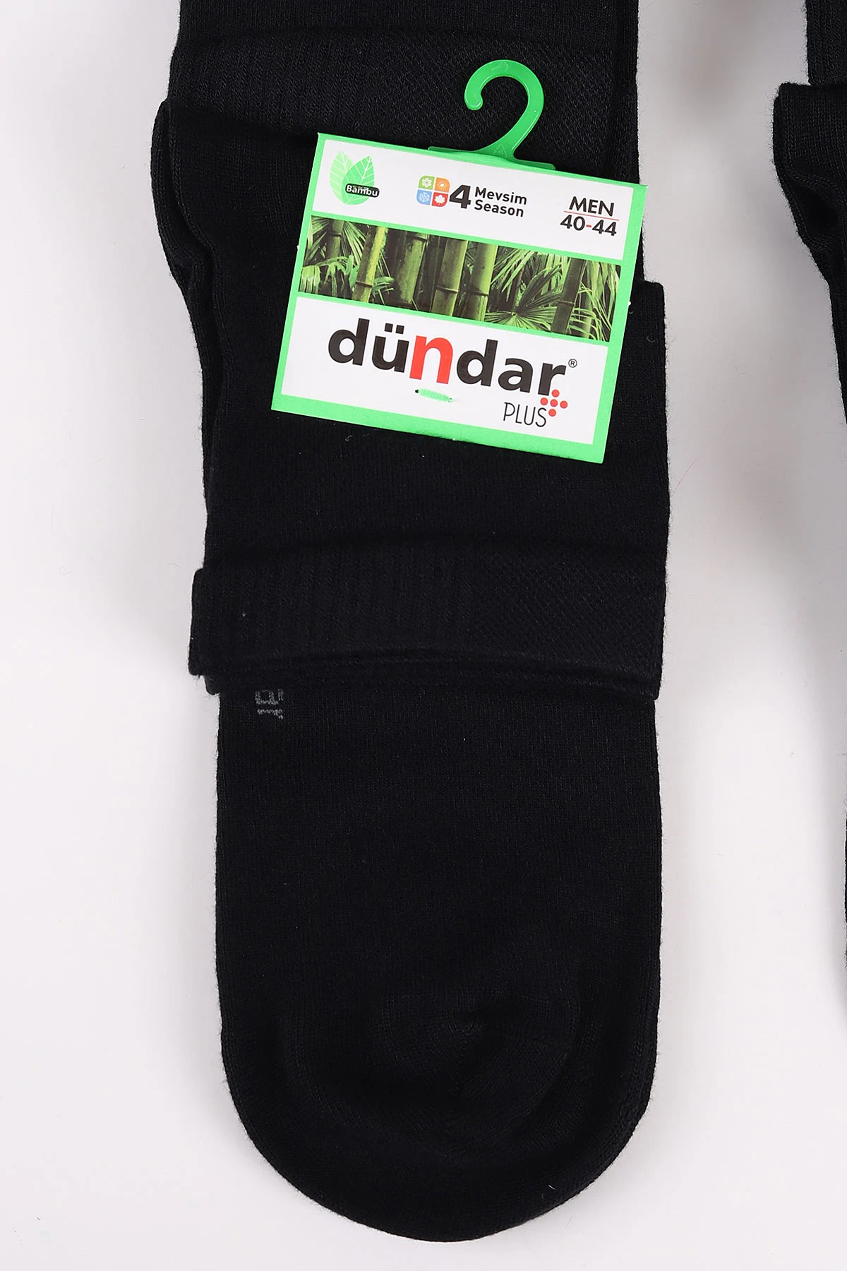 Siyah 12'li Dört Mevsim Erkek Bambu Konç Patik Çorap (40-44) 465565