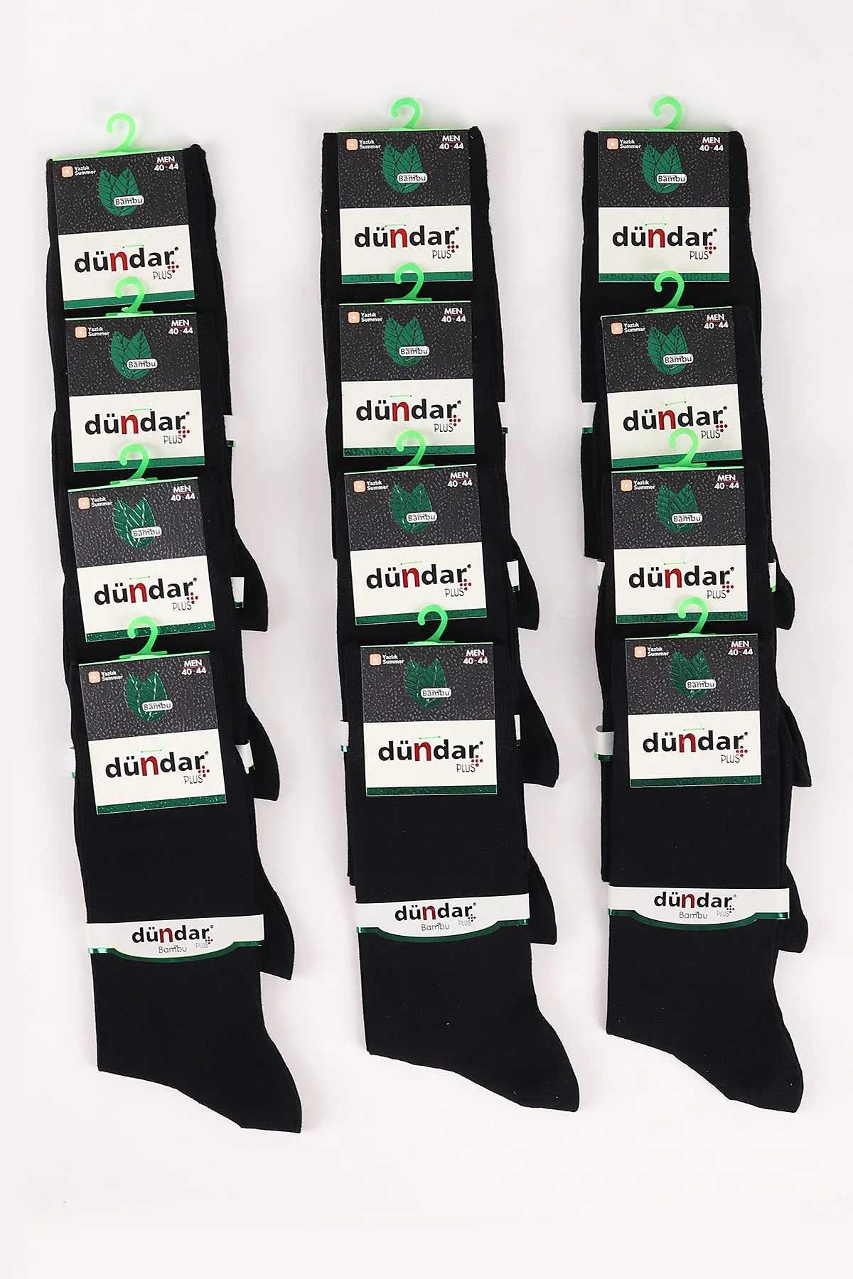 Siyah 12'li Yazlık Erkek Bambu İnce Çorap (40-44) 465612