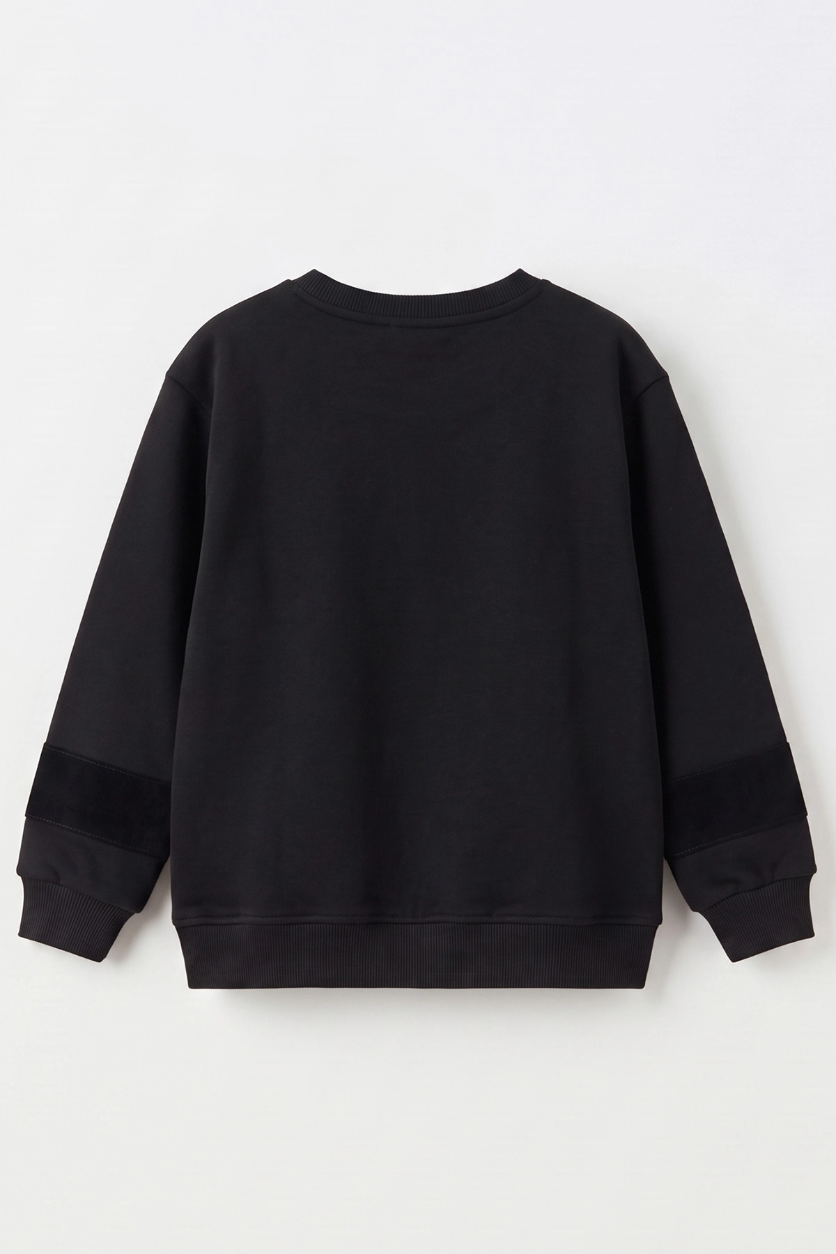 Siyah (2-12 Yaş) Urban Nakışlı   İçi Şardonlu Erkek  Çocuk Sweatshirt 493815
