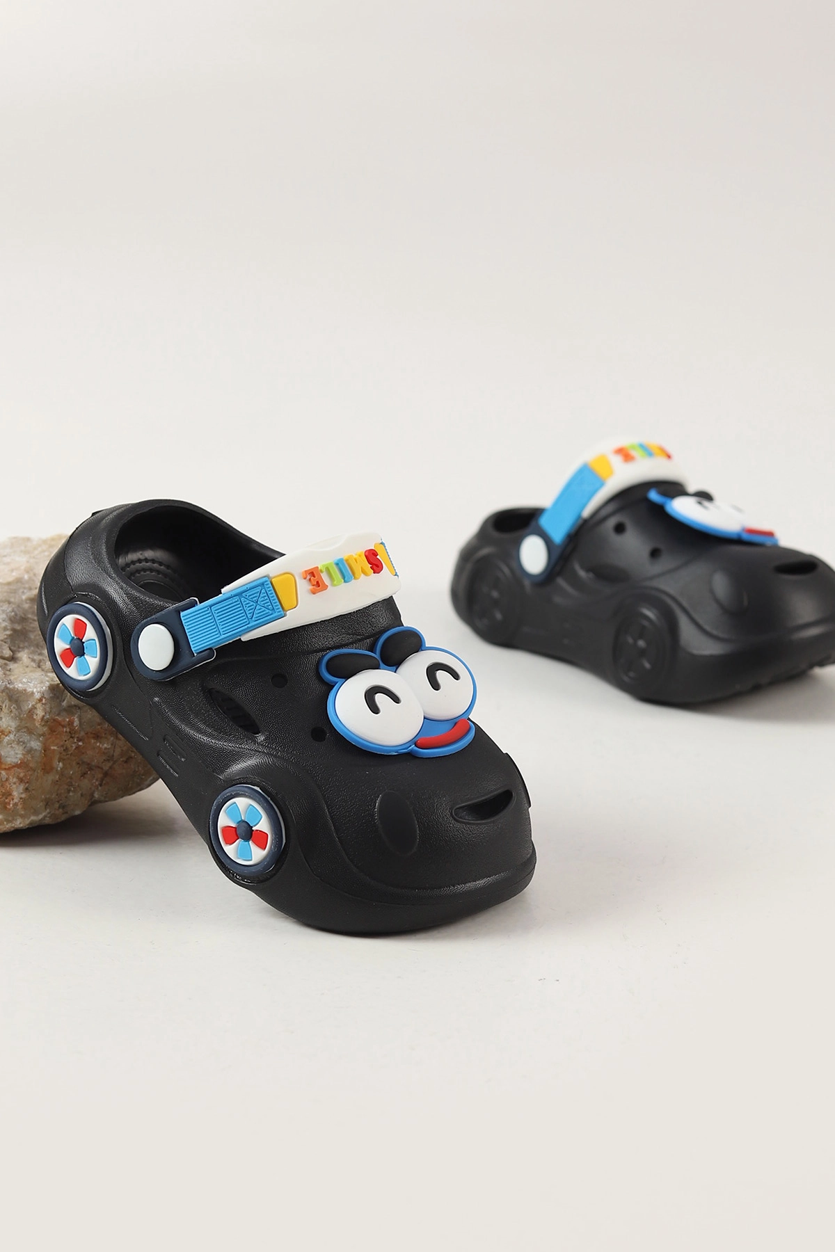 Siyah ( 25 - 30 ) Figürlü Erkek Çocuk Sandalet 462466