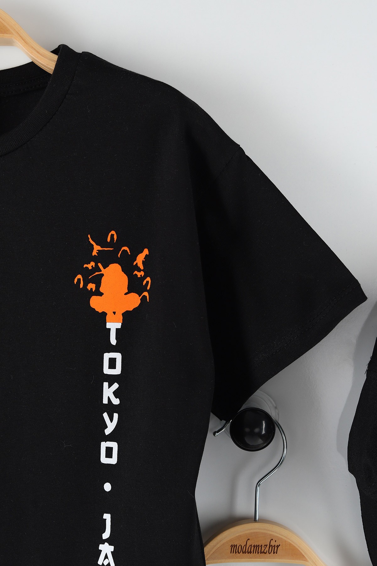 Siyah (3-7 Yaş) Tokyo Baskılı Erkek Çocuk Takım 165955