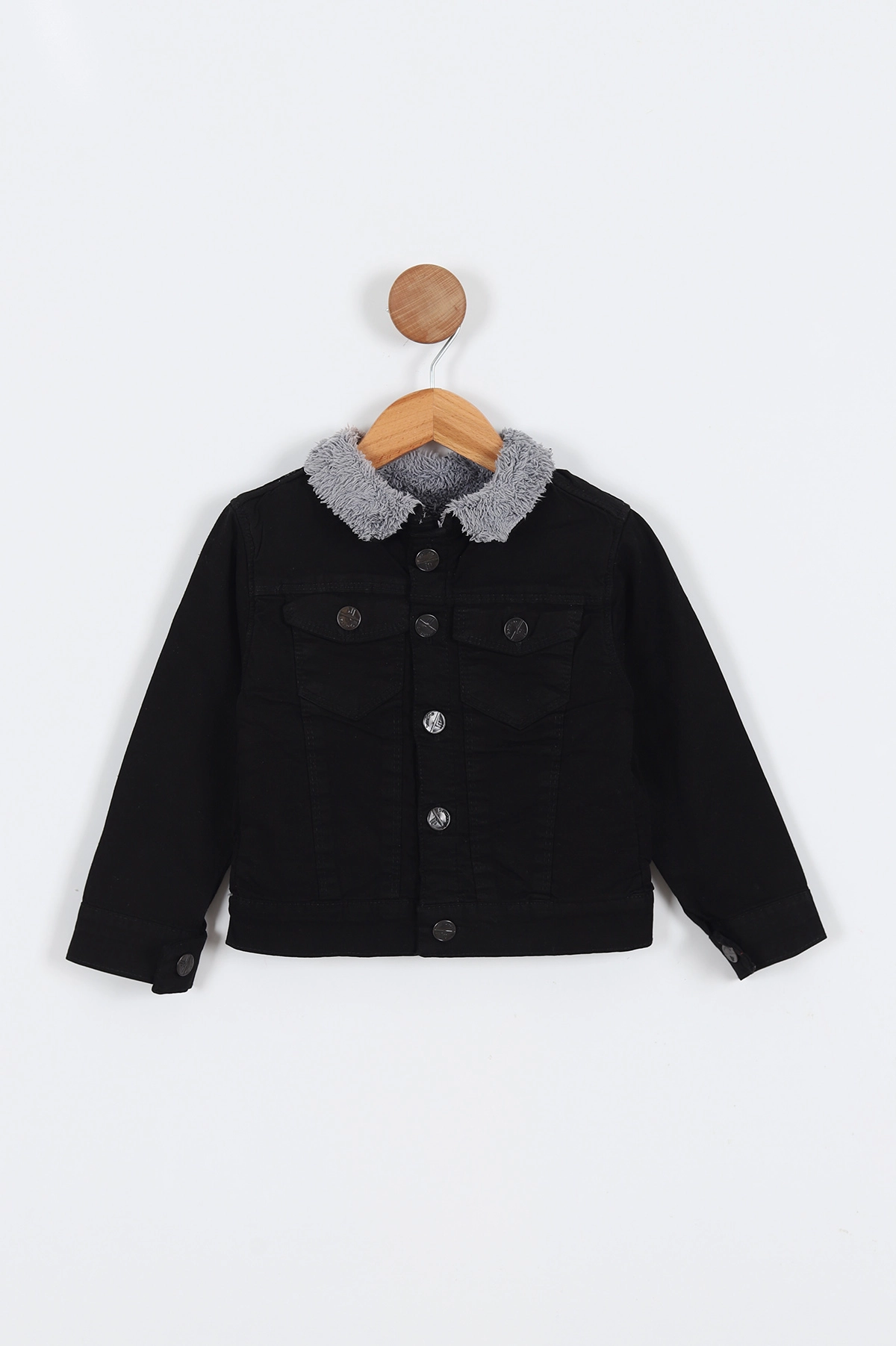 Siyah (3-7 Yaş) Welsoftlu Erkek Çocuk Ceket 304487