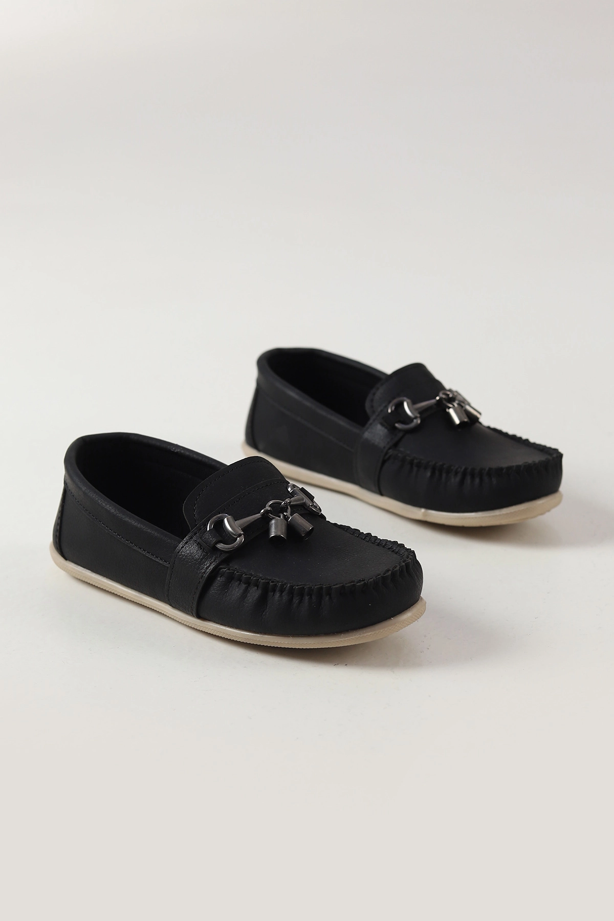 Siyah ( 31 - 36 ) Toka Detaylı Erkek Çocuk Loafer Ayakkabı 463213