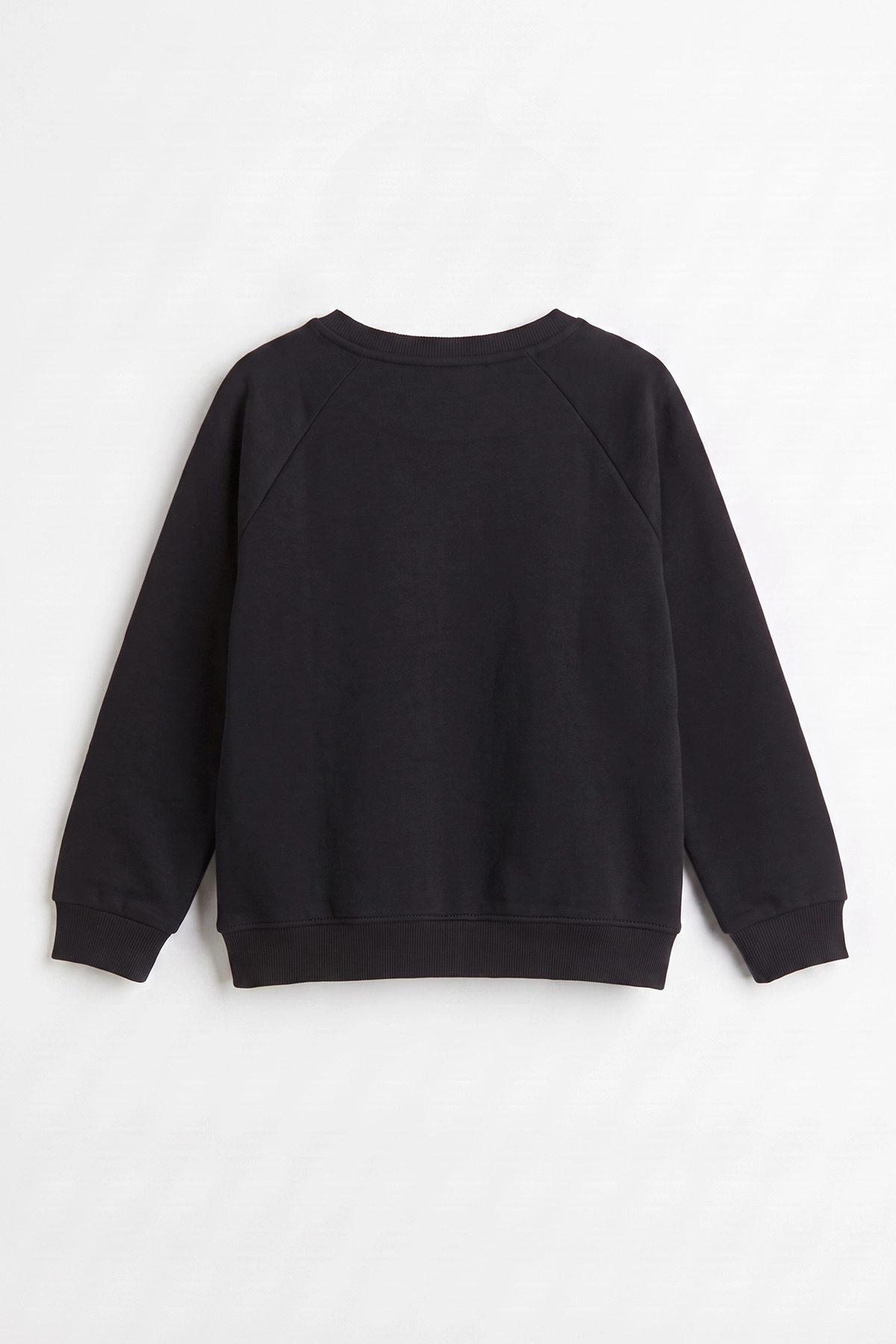 Siyah (4-12 Yaş ) Authentic Nakışlı 3 İp Şardonlu Erkek Çocuk Sweatshirt 486632