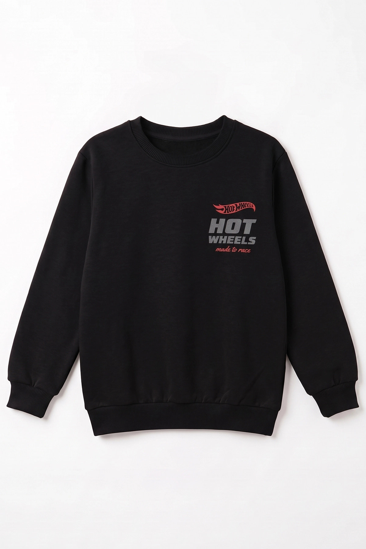 Siyah (4-12 Yaş)Baskılı  2 İp Erkek Çocuk Sweatshirt 493699