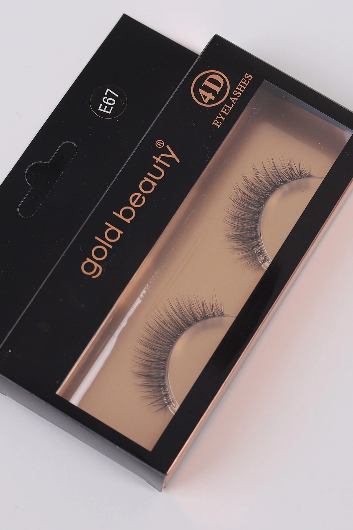 Siyah 4D E67 Eyelashes İpek Takma Kirpik 483503