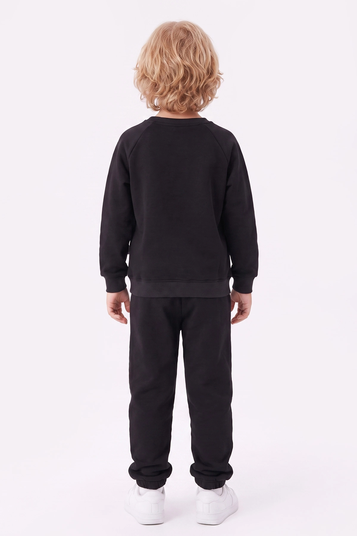Siyah (5-12 Yaş) Authentic Nakışlı 3 İp Şardonlu Erkek Çocuk Kışlık Takım 483531