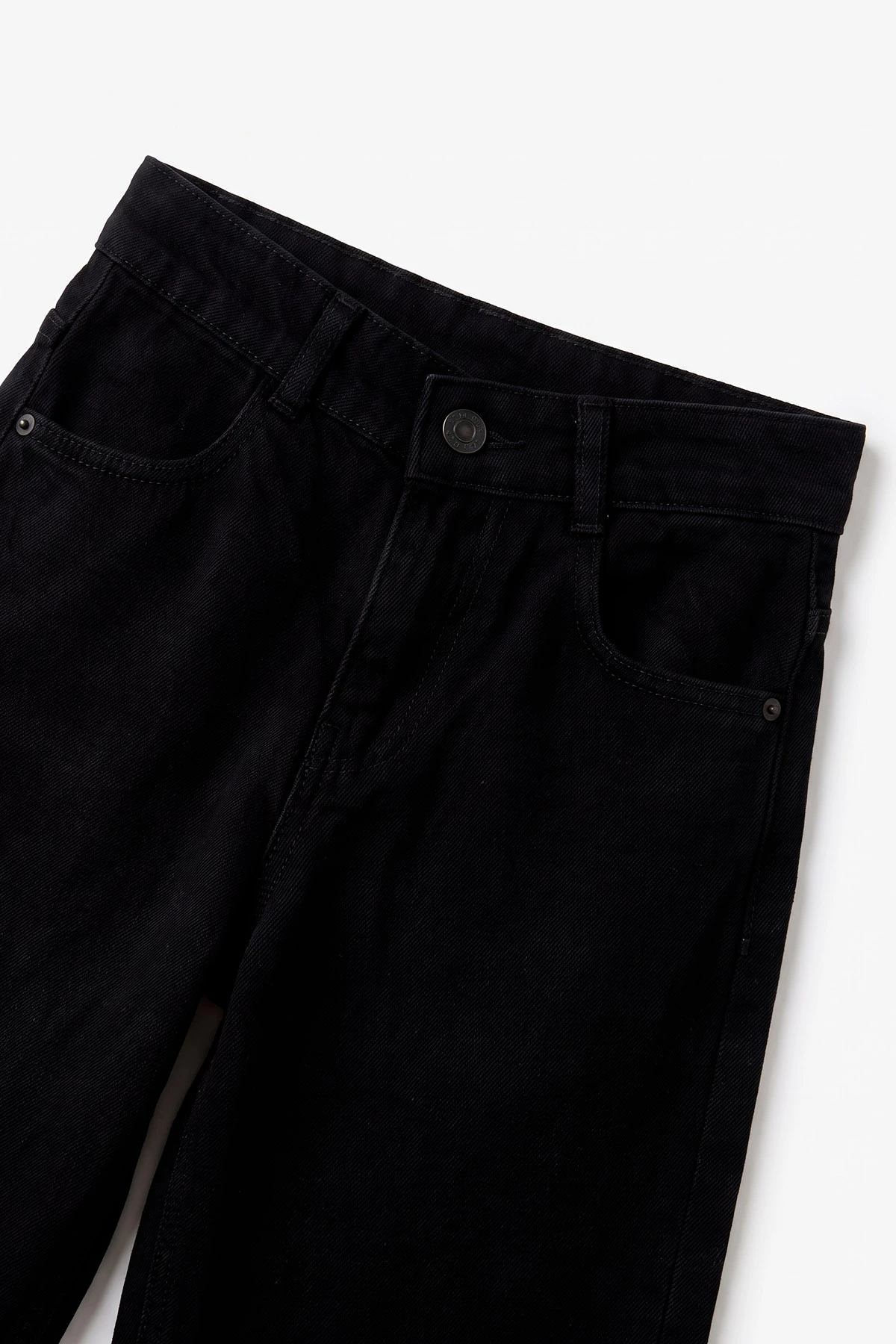 Siyah (5-12 Yaş) Baggy Erkek Çocuk Kot Pantolon 490858