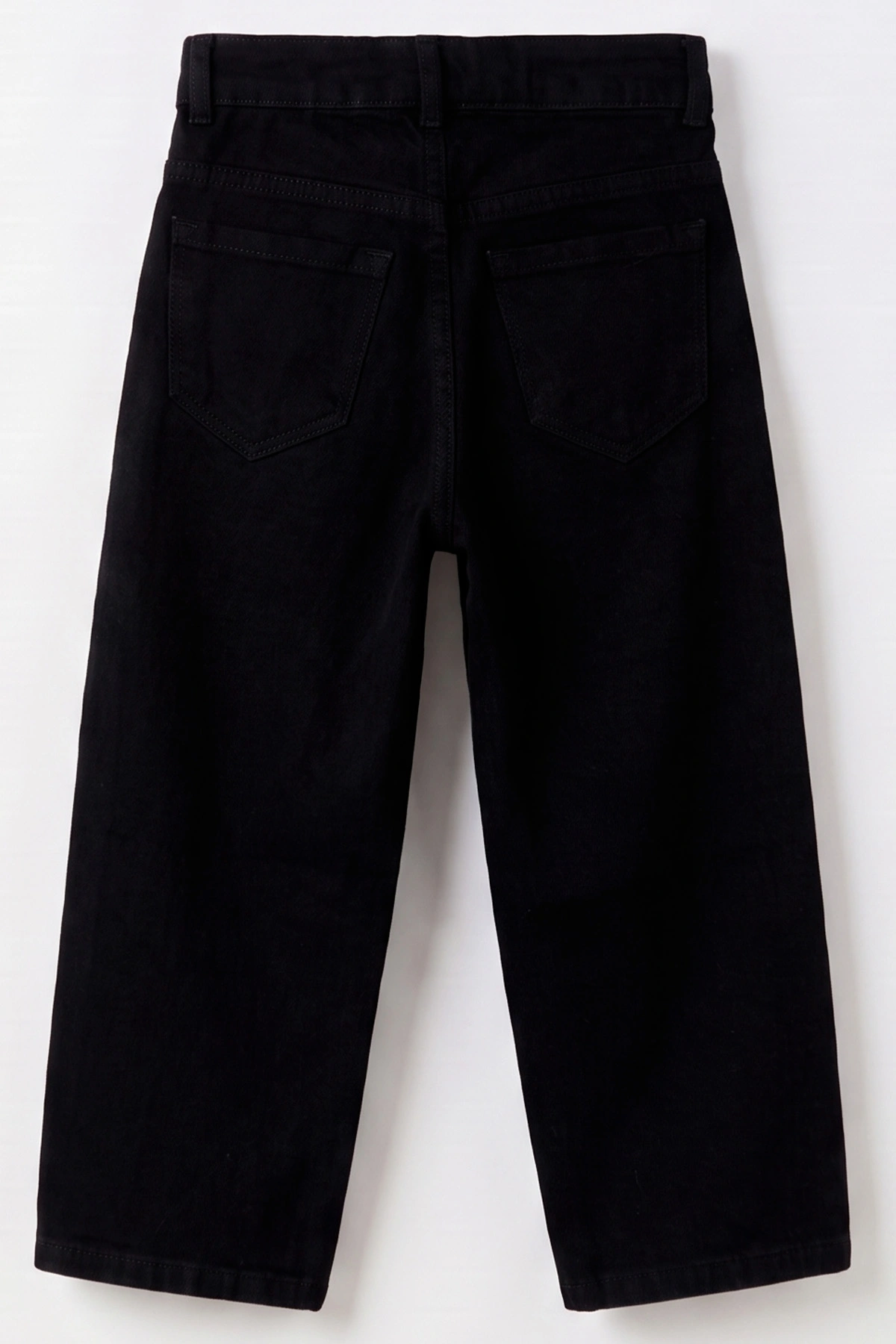 Siyah (5-12 Yaş) Baggy Erkek Çocuk Kot Pantolon 490858