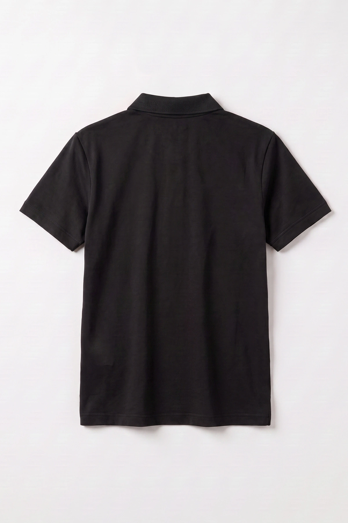 Siyah (5-13 Yaş) Kısa Kol Polo Yaka Unisex Çocuk Okul Tişörtü 480883