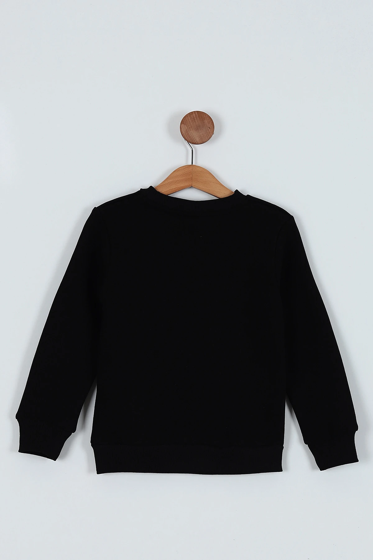 Siyah (5-8 Yaş) Üç İp Şardonlu Baskılı  Erkek Çocuk Sweat 235851