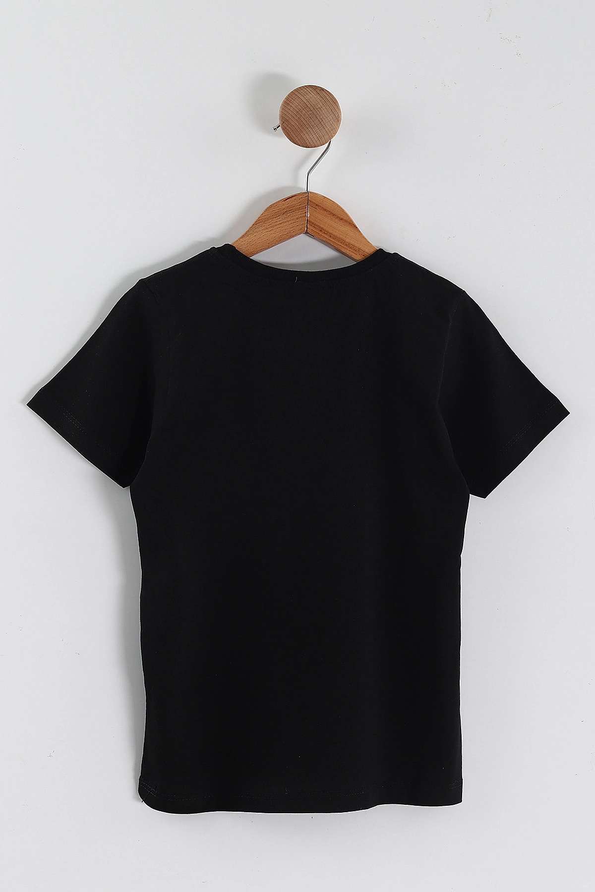 Siyah (5-9 Yaş) Atatürk  Baskılı Süprem Unisex Çocuk Tişört 442941