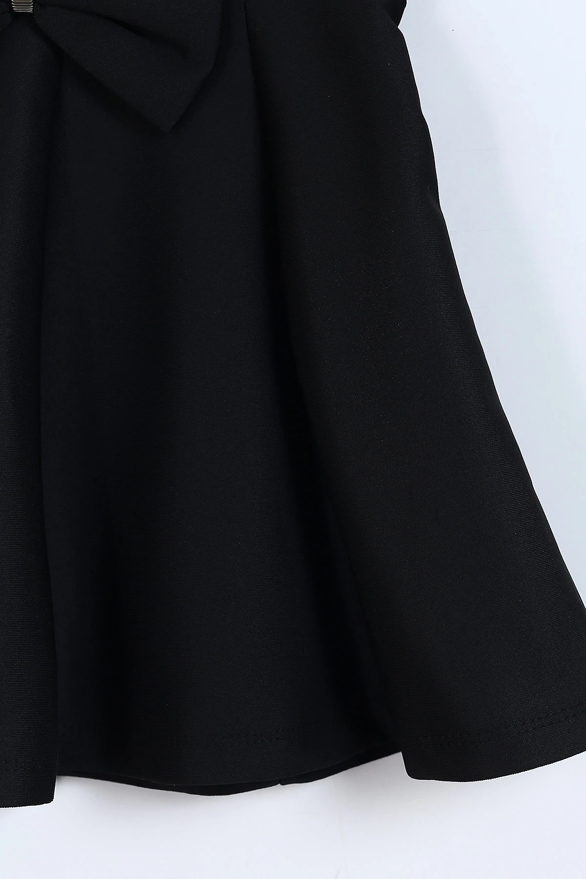 Siyah (5-9  Yaş)Fiyonklu Parça Kız Çocuk Kloş Etek 337849