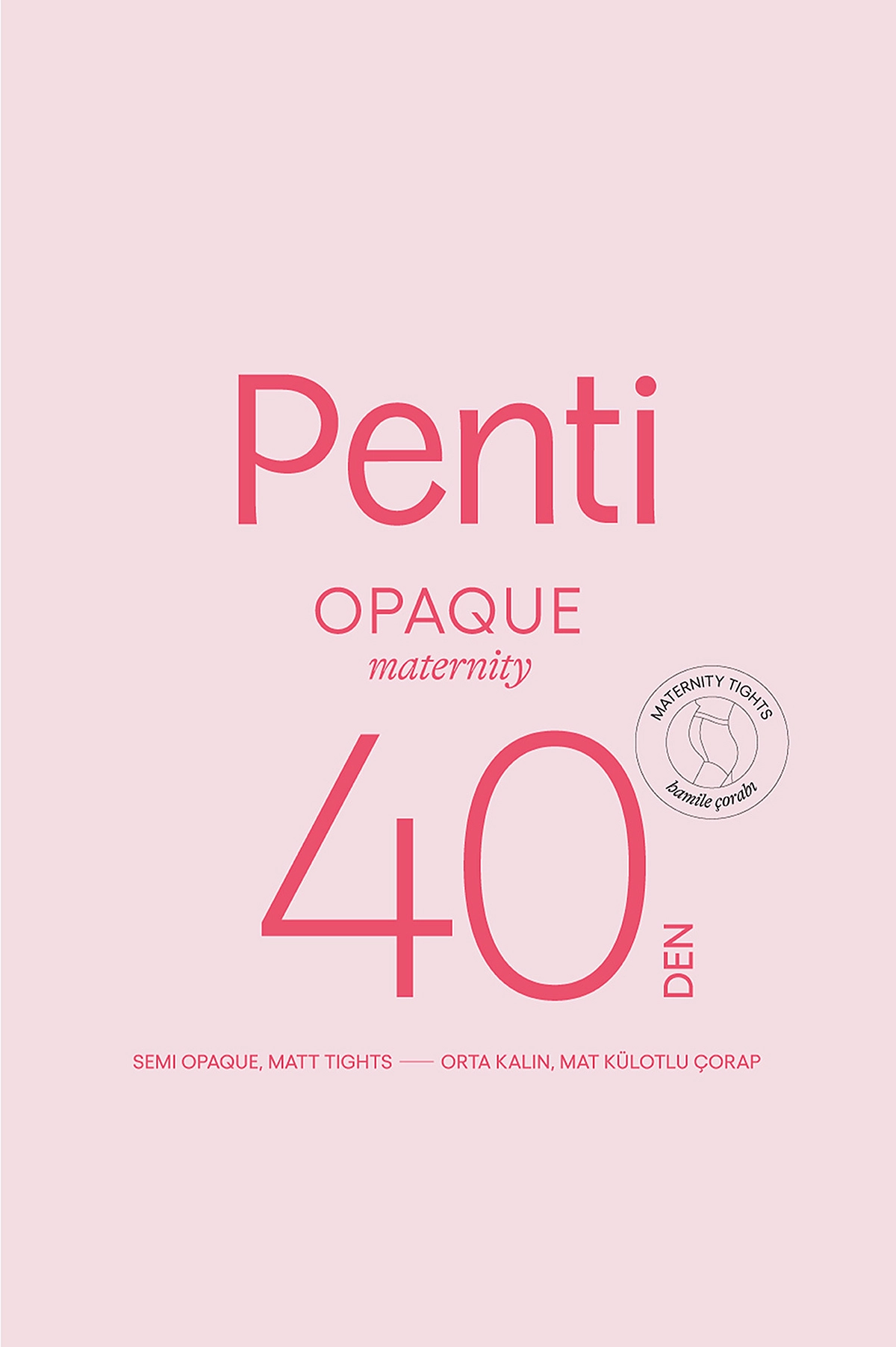 Siyah 500  - Penti Hamile Çorabı 40 Den Kadın Külotlu Çorap 420971
