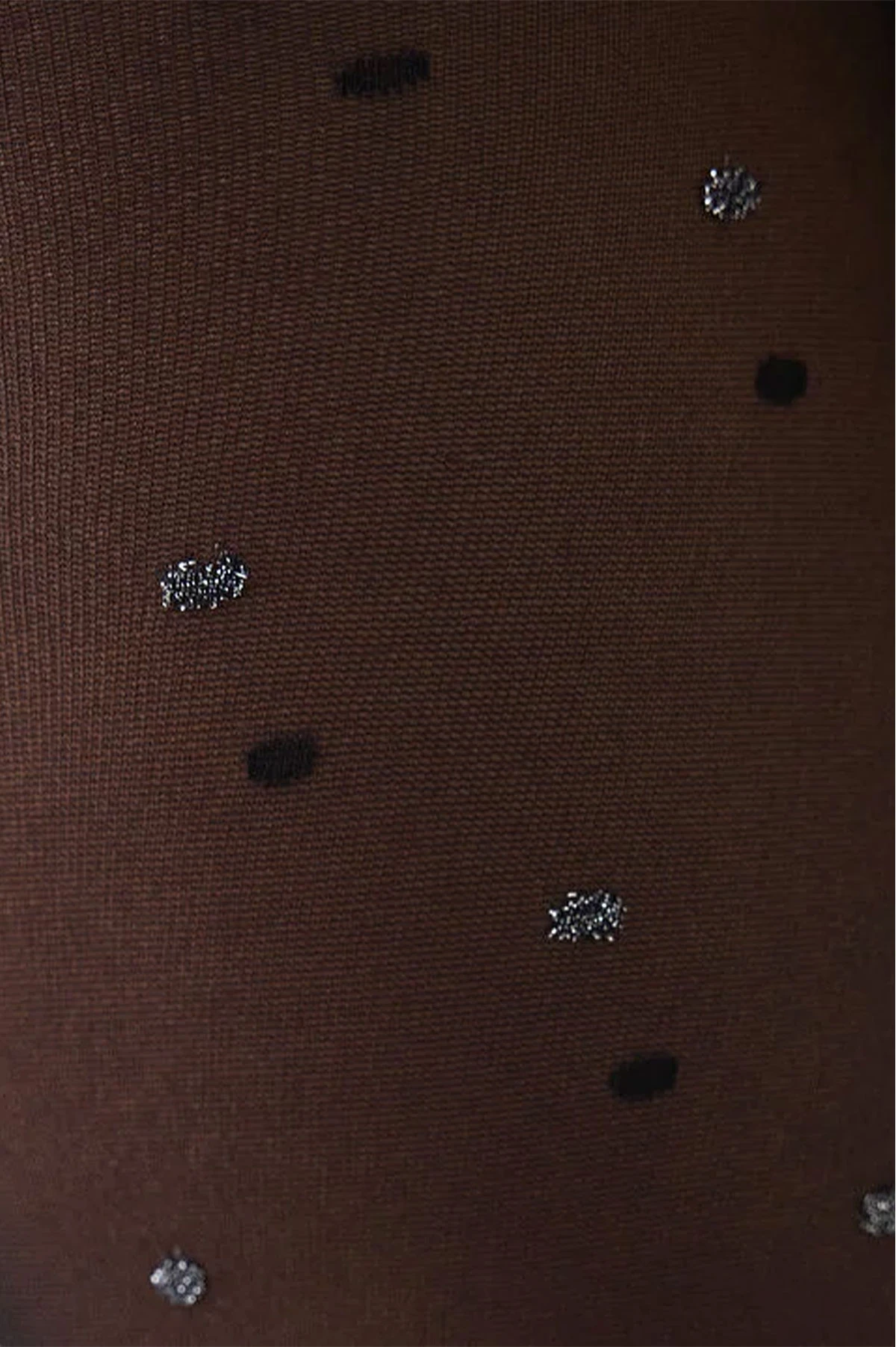 Siyah 500 Penti Shiny Dotted 30 Den Desenli Kadın Külotlu Çorap 421363