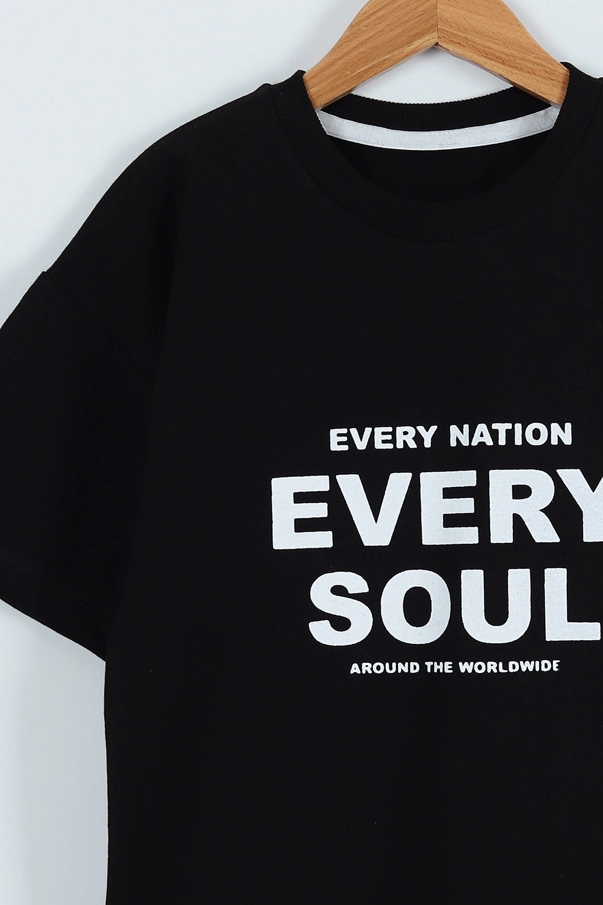 Siyah (6-9 Yaş) Every Soul Baskılı Erkek Çocuk Takım 265841