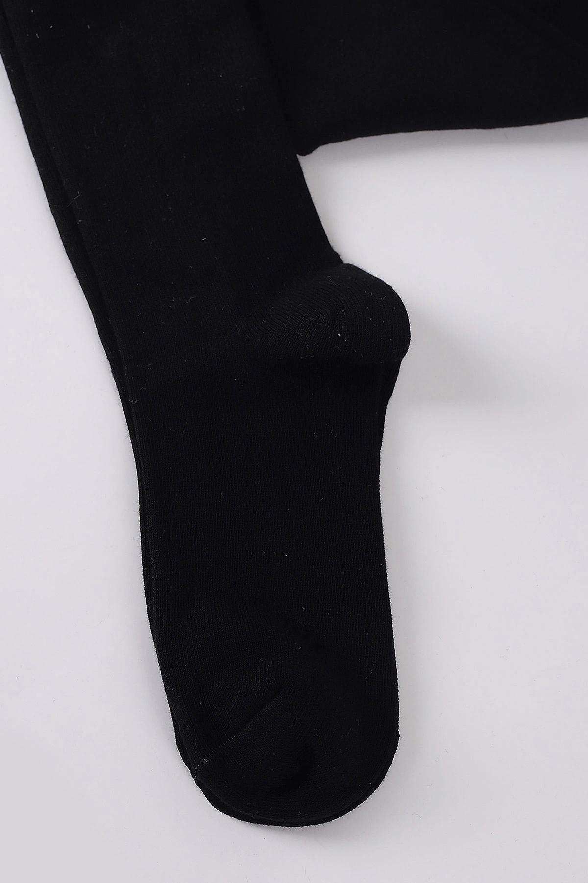 Siyah (7-8 Yaş)Düz Likralı Kız Çocuk Külotlu Çorap 425103