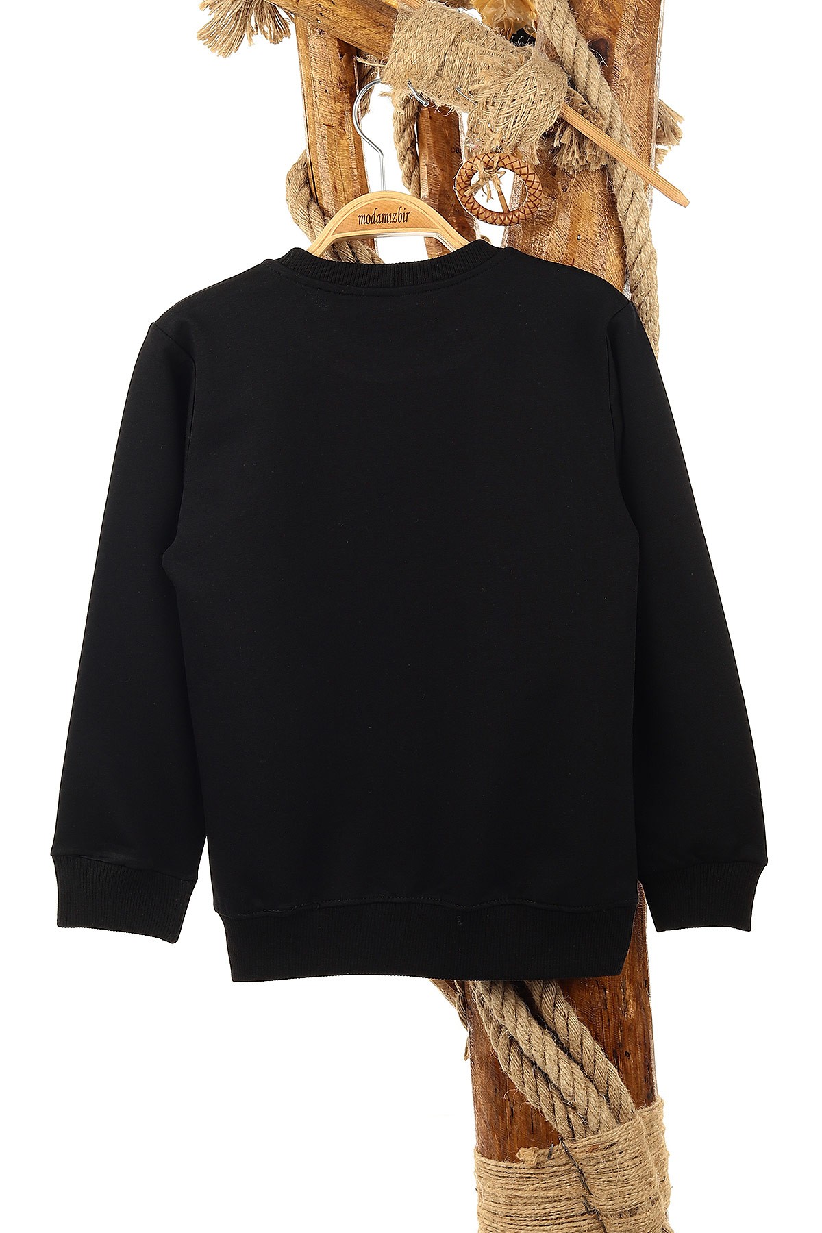 Siyah (9-12 Yaş) Revol Baskılı Erkek Çocuk Sweat 151629