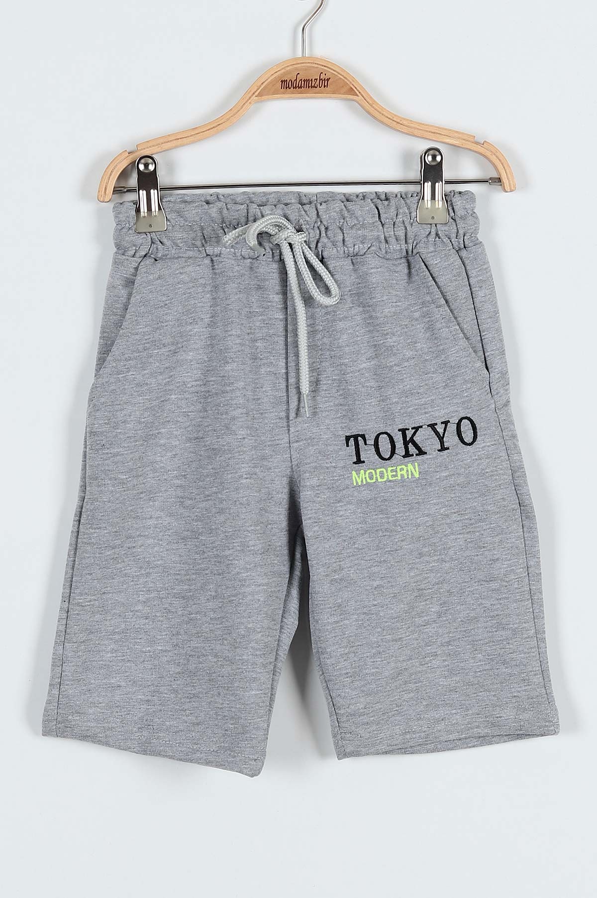Siyah (9-12 Yaş) Tokyo Nakışlı Belden Bağlamalı Erkek Çocuk Takım 183031