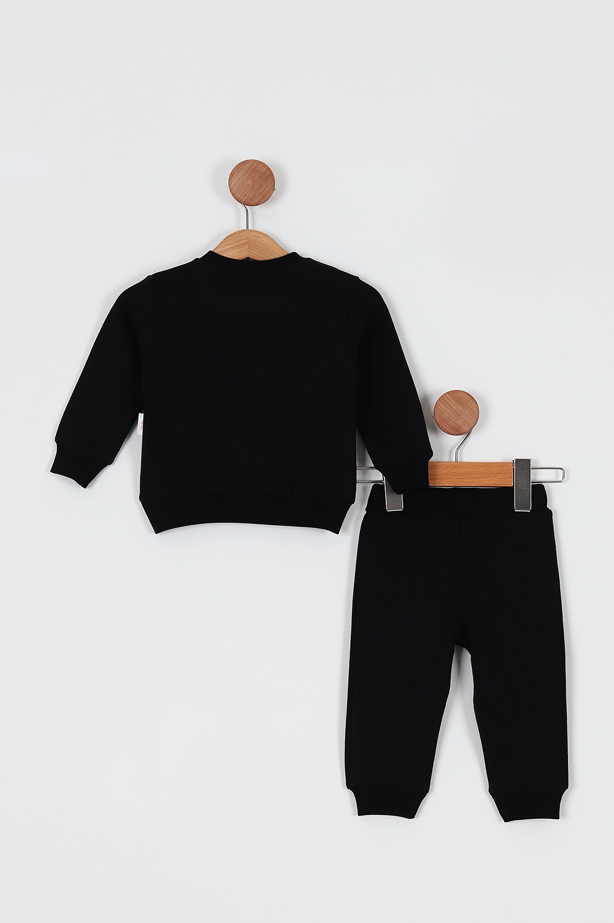 Siyah (9-24 Ay) Mini Eac Baskılı İki İp Erkek Bebe Takım 198350