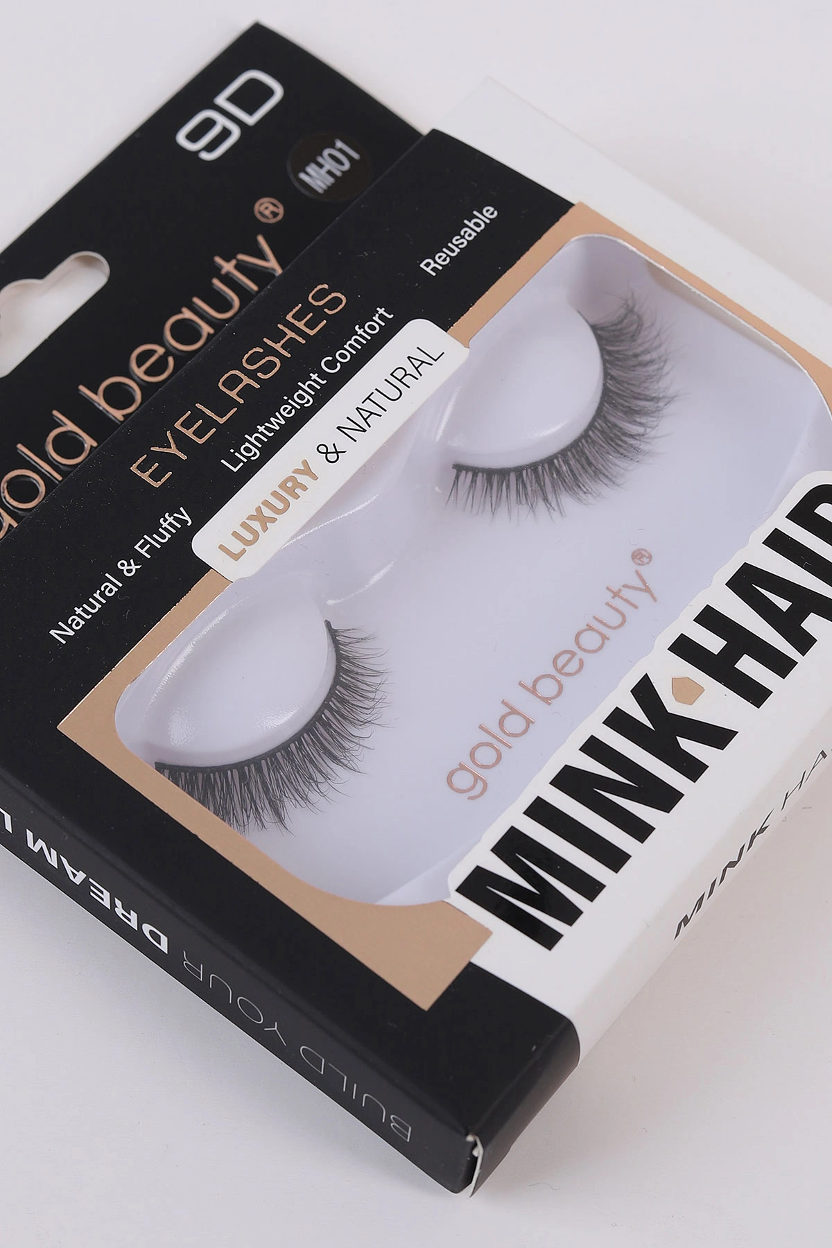 Siyah 9D MH01 Eyelashes İpek Takma Kirpik 483512