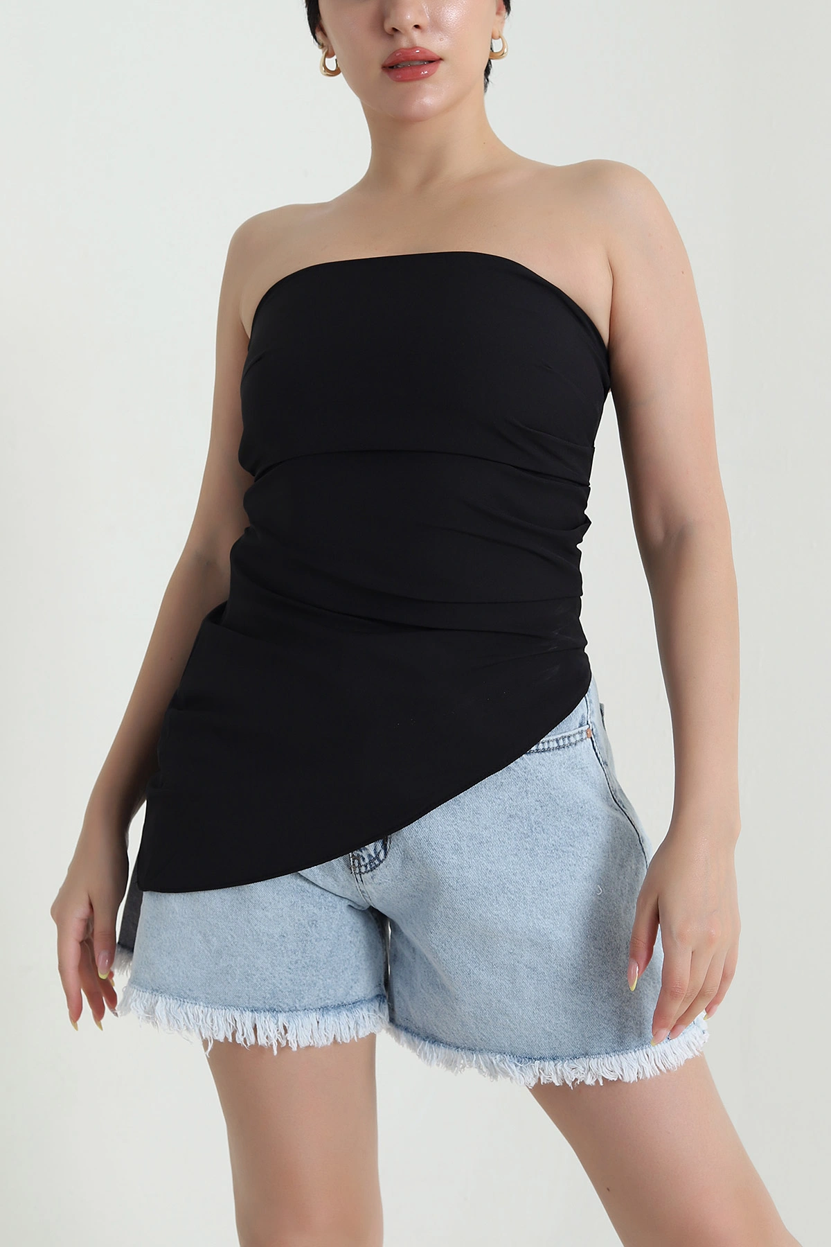 Siyah Asimetrik Detay Colombia Büstiyer 470648