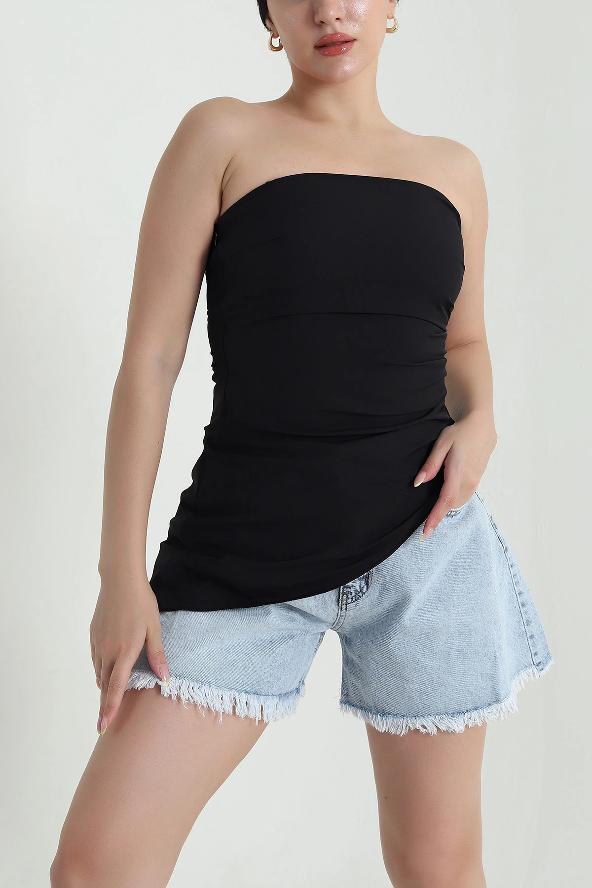 Siyah Asimetrik Detay Colombia Büstiyer 470648