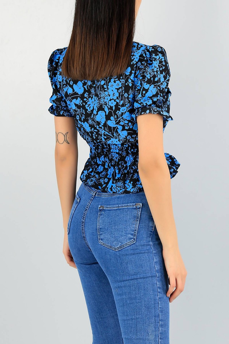 Siyah Astarlı Gipeli Bluz 58675