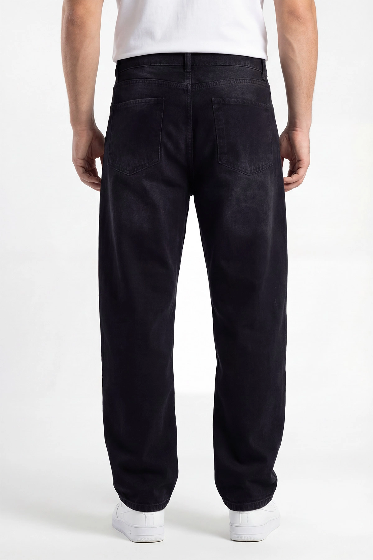 Siyah Baggy Erkek Kot Pantolon 430873