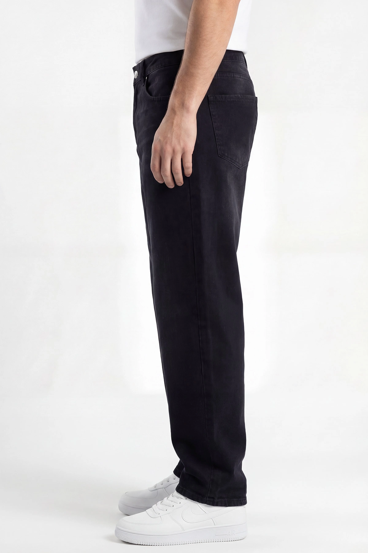 Siyah Baggy Erkek Kot Pantolon 430873