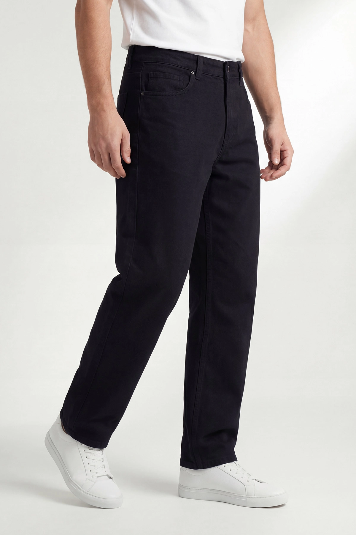 Siyah Baggy Erkek Kot Pantolon 430879