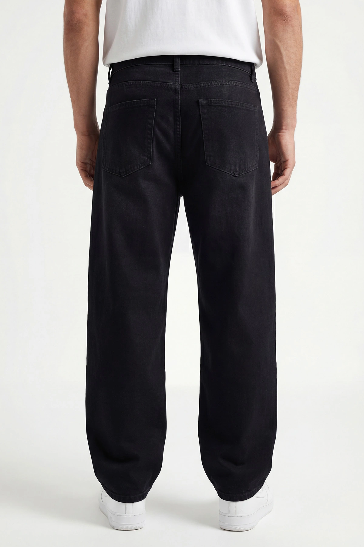 Siyah Baggy Erkek Kot Pantolon 433685