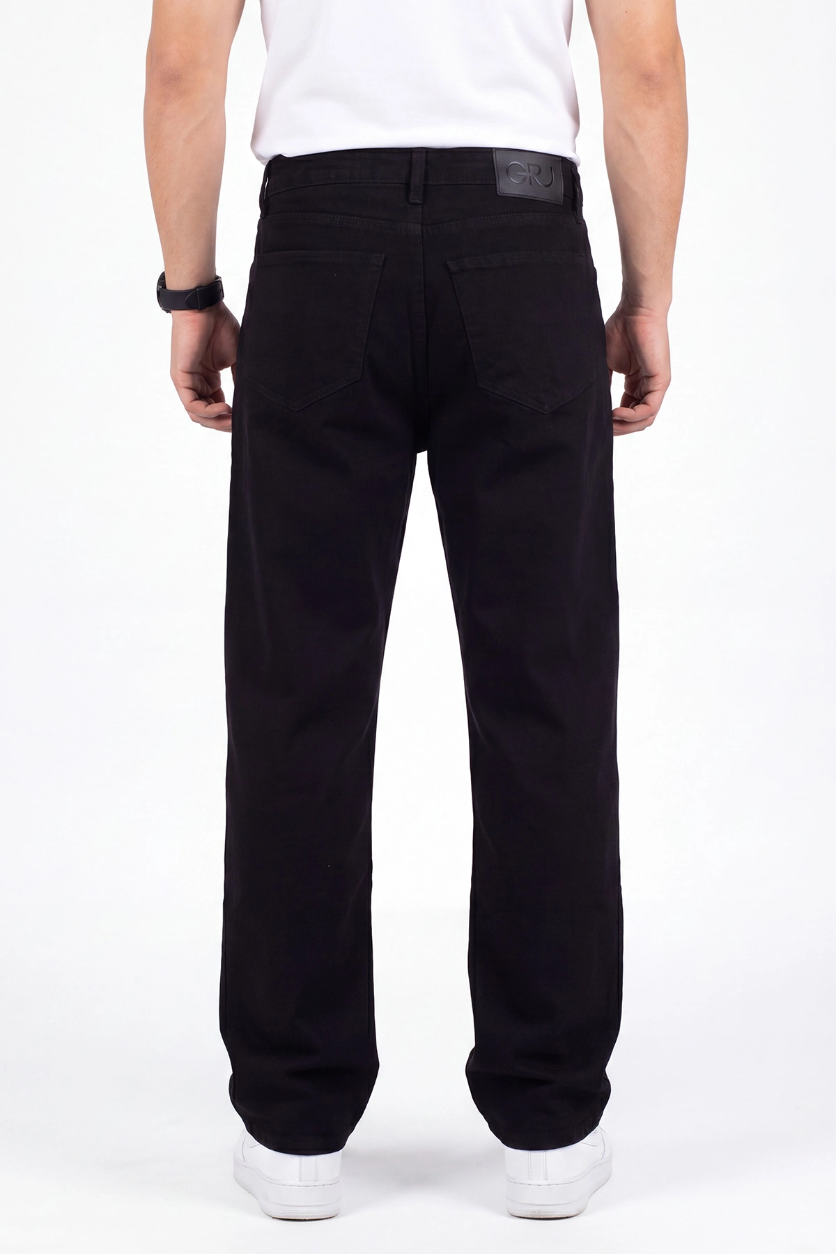 Siyah Baggy Erkek Kot Pantolon 472168