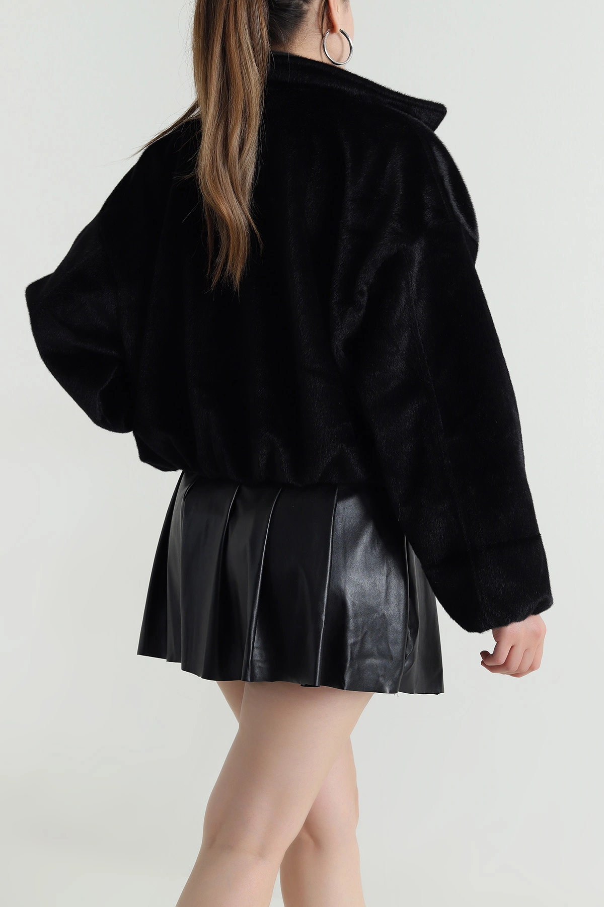 Siyah Bassic Bomber Fox Kadın Mont 484225