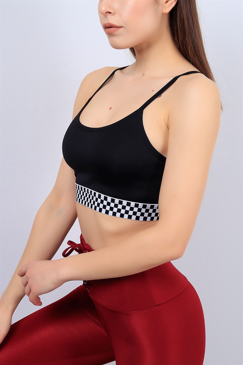 Siyah Bayan Sporcu Büstiyeri 12777B