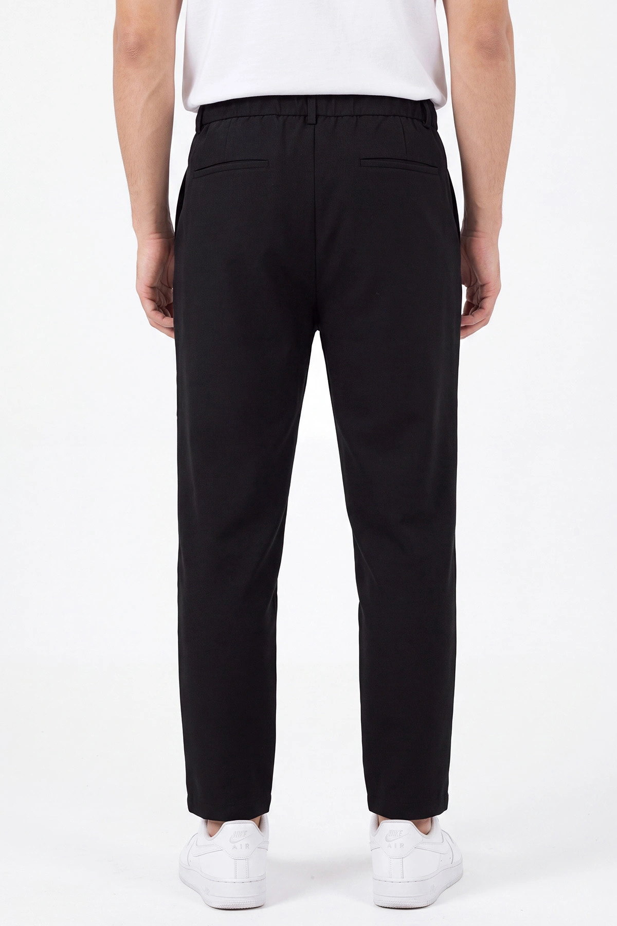 Siyah Beli Lastikli Double Kumaş Erkek Pantolon 472193
