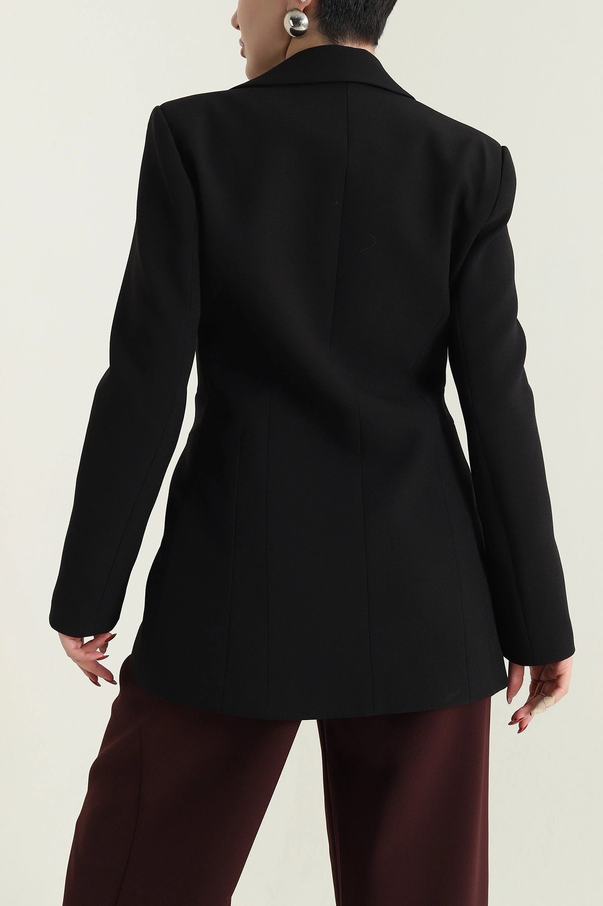 Siyah Blazer Atlas Kadın Ceket 429780