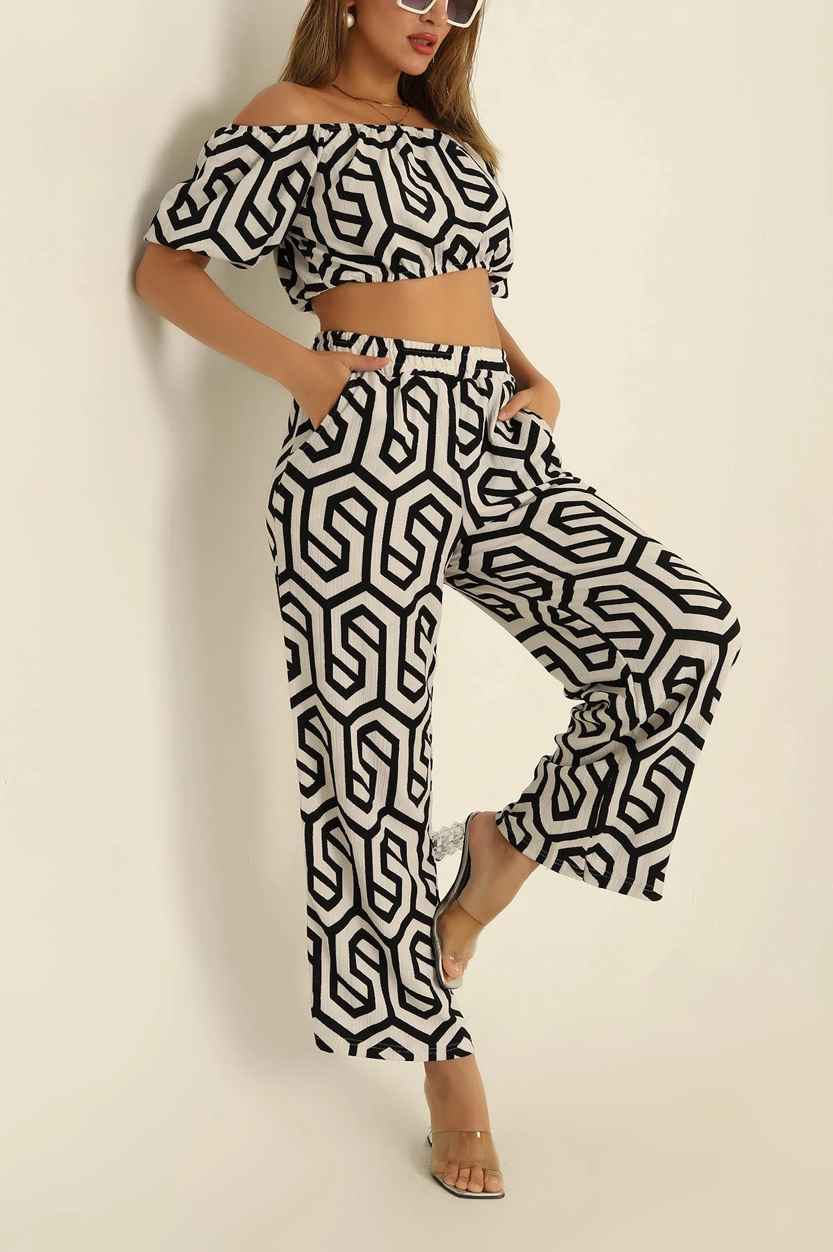 Siyah Bluz Pantolon İkili Takım 254861