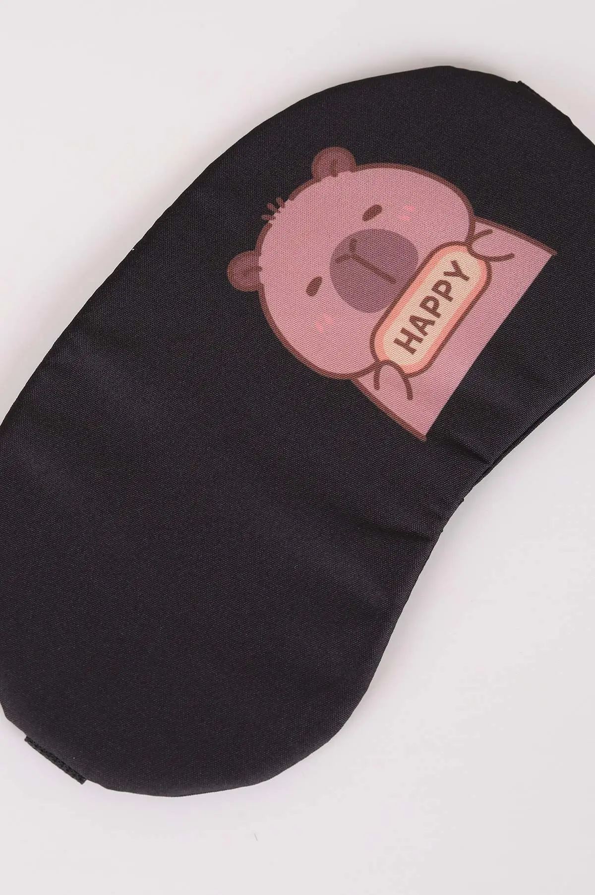 Siyah Capybara Baskılı Göz&Uyku Bandı 479201