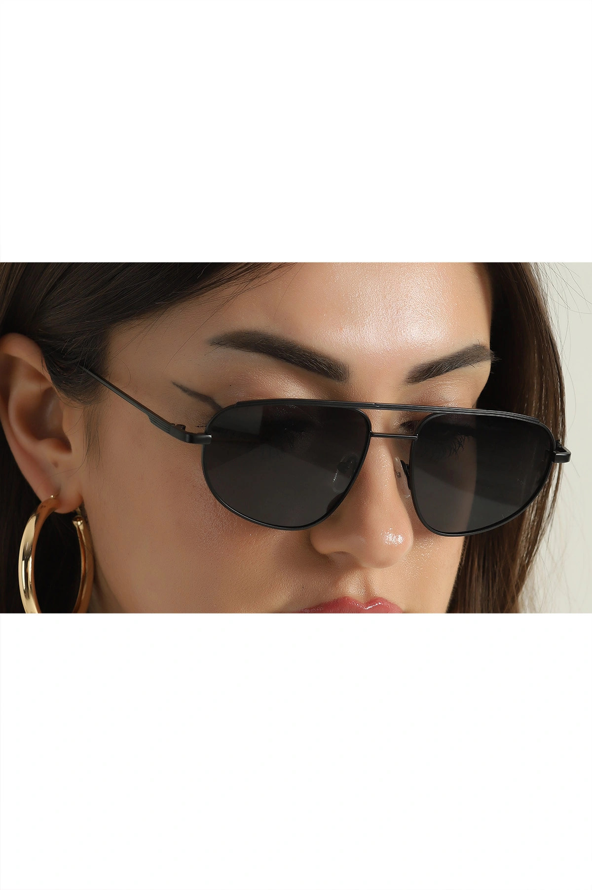 Siyah Çerçeveli Unisex Güneş Gözlük 361281