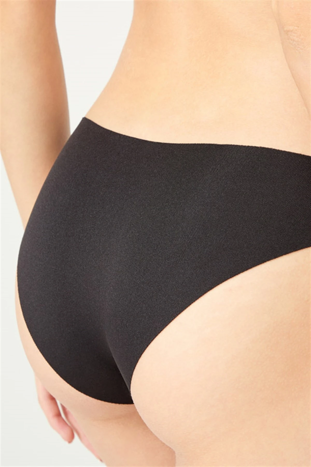 Siyah CH0462 Klasik Basic Lazer Kesim Kadın Bikini Külot 264752
