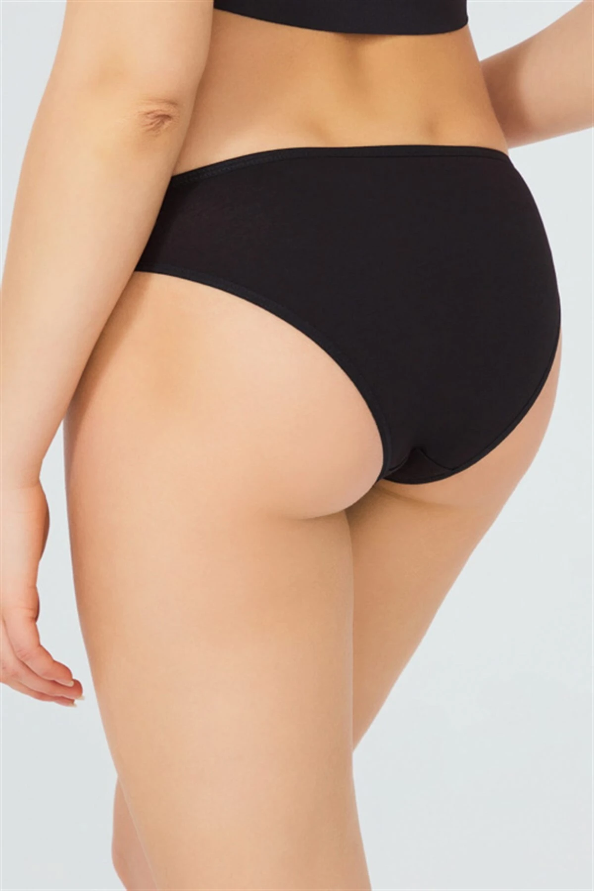Siyah CH0849 Basic Pamuklu Kadın Bikini Külot 237112