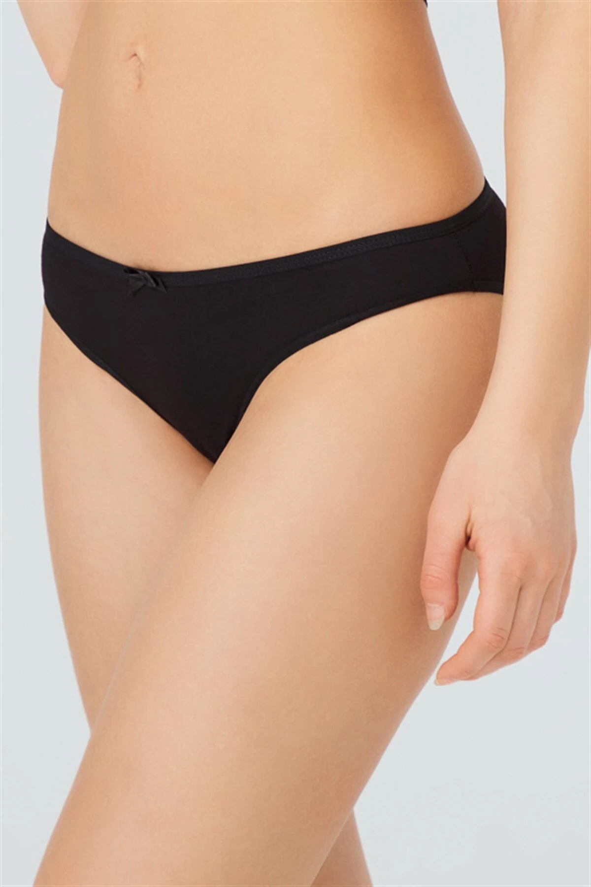 Siyah CH0849 Basic Pamuklu Kadın Bikini Külot 237112