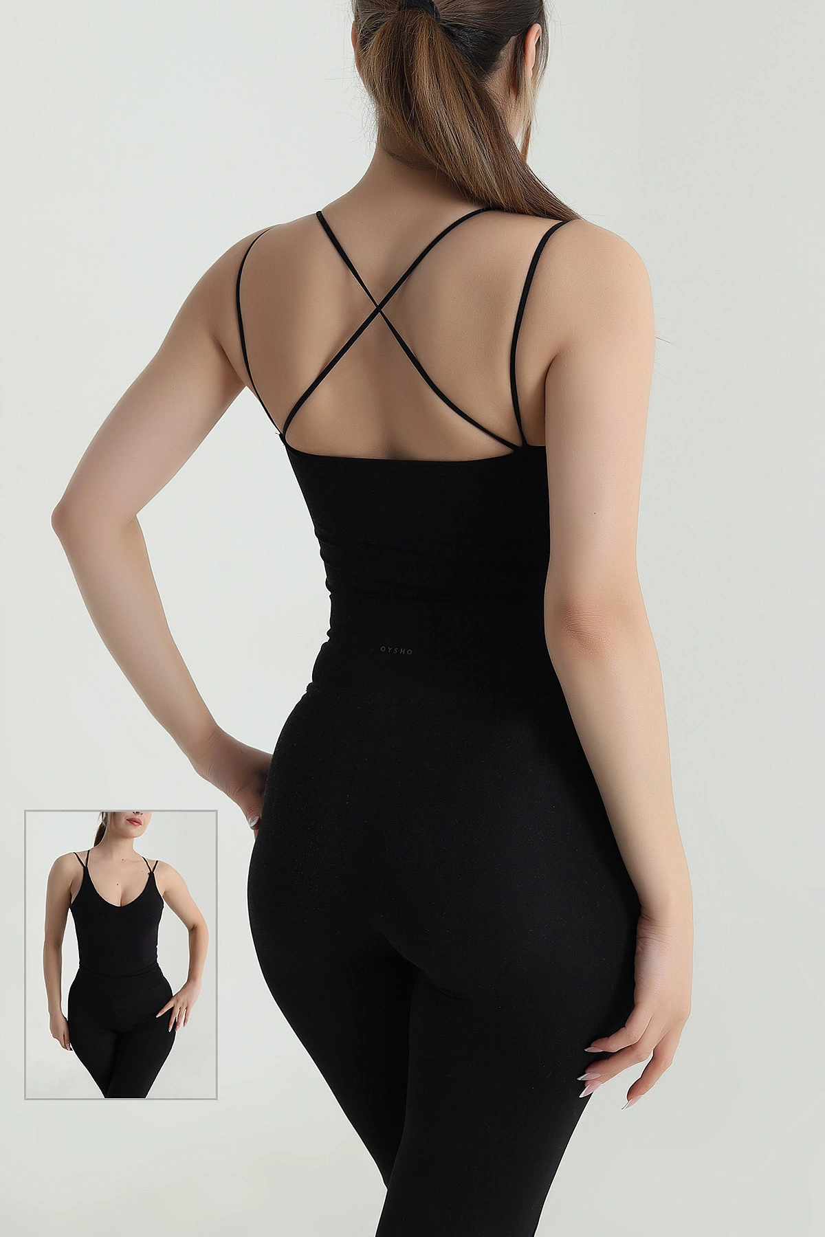 Siyah Çıtçıtlı Kadın Zıbın Bluz 485492