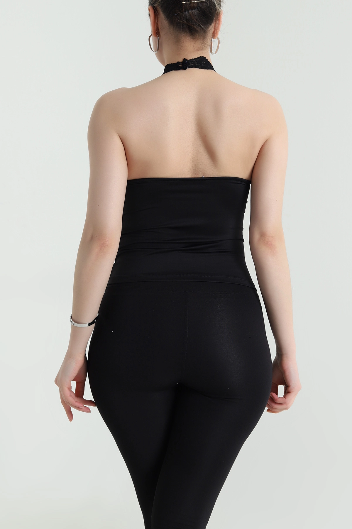Siyah Dantelli Sandy Kadın Bluz 462087