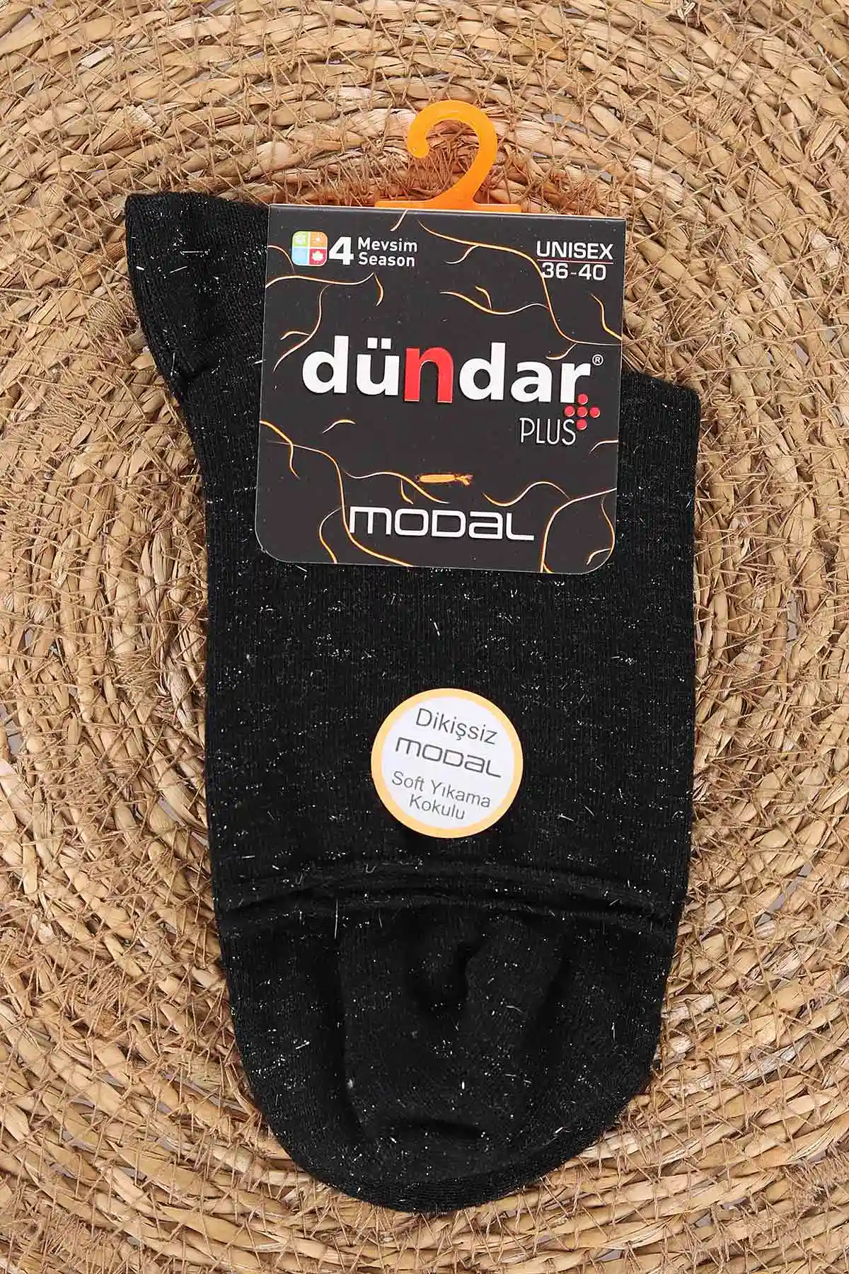 Siyah Dört Mevsim Modal Kadın Çorap (36-40) 477055