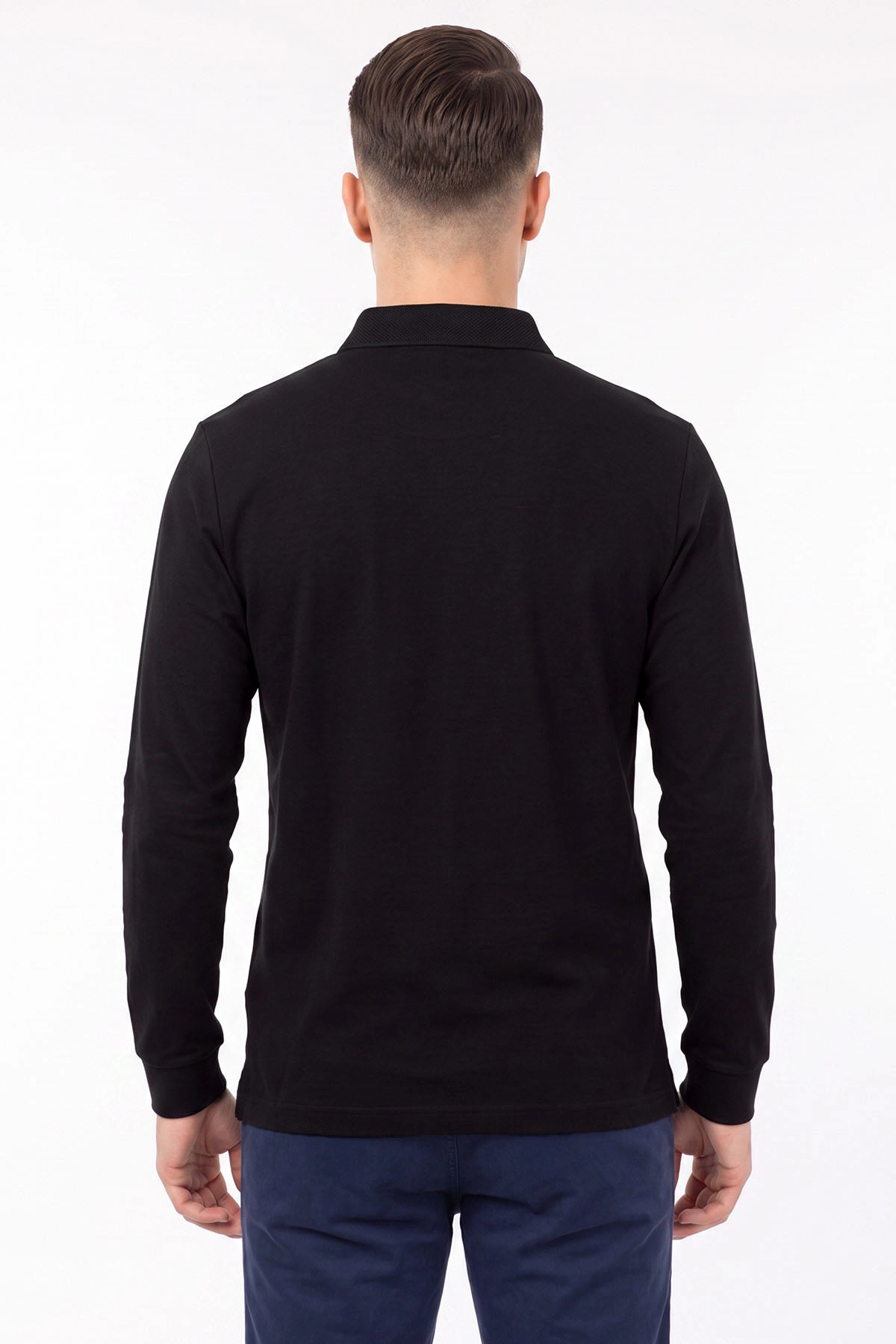 Siyah Düğmeli Oysho Kumaş Erkek Sweatshirt 482869