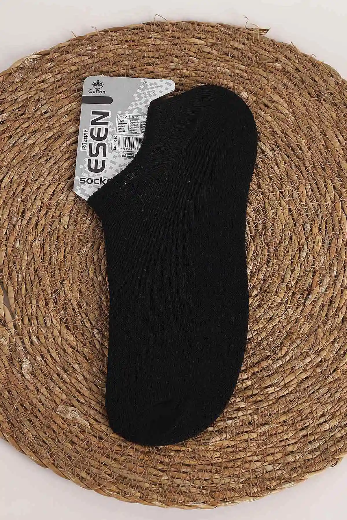 Siyah Esen Erkek Snikers Çorap 355618