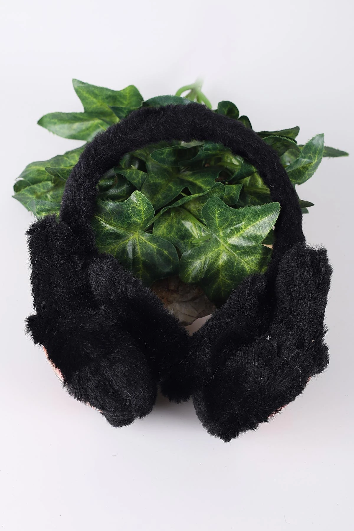 Siyah Figürlü Peluş Çocuk Kulaklık 410835