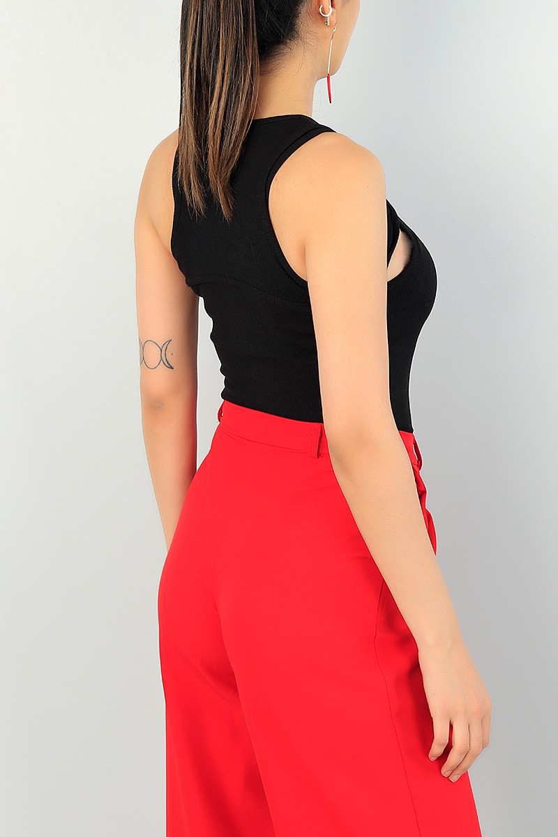 Siyah Fitilli Çıtçıtlı Zıbın Bluz 67677